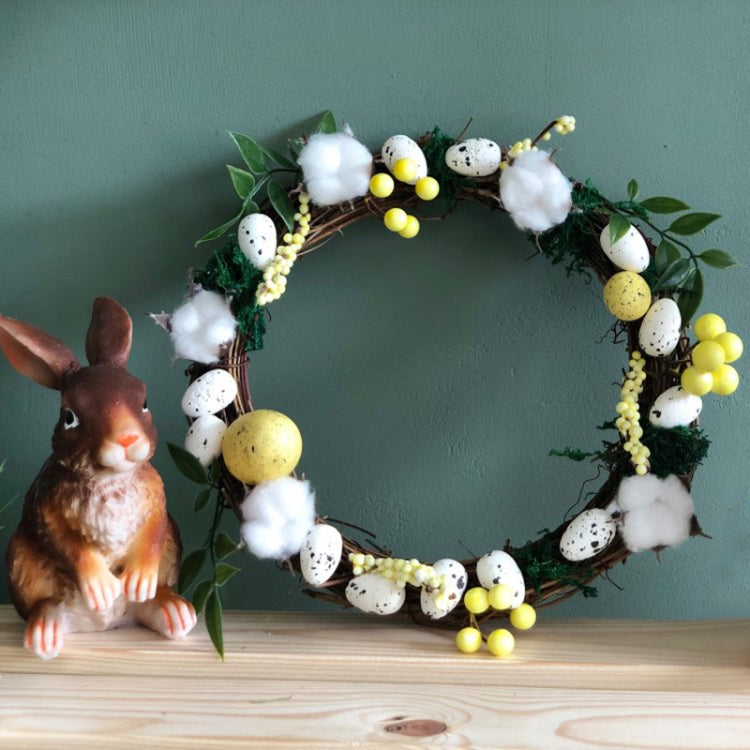 2 PCS Tree Vine Christmas Wreath DIY Rattan Garden Decoration Rattan Window Decoration, Size:20CM
