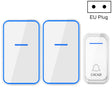 CACAZI A68-2 One to Two Wireless Remote Control Electronic Doorbell Home Smart Digital Wireless Doorbell, Style:EU Plug(White) - free shipping - PMC TechLife - Order now!