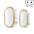 CACAZI A99 Home Smart Remote Control Doorbell Elderly Pager, Style:EU Plug(Golden) - Wireless Doorbell by CACAZI | Online Shopping South Africa | PMC TechLife | Buy Now Pay Later Mobicred
