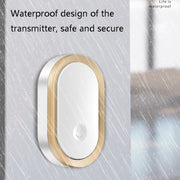 CACAZI A99 Home Smart Remote Control Doorbell Elderly Pager, Style:EU Plug(Black)