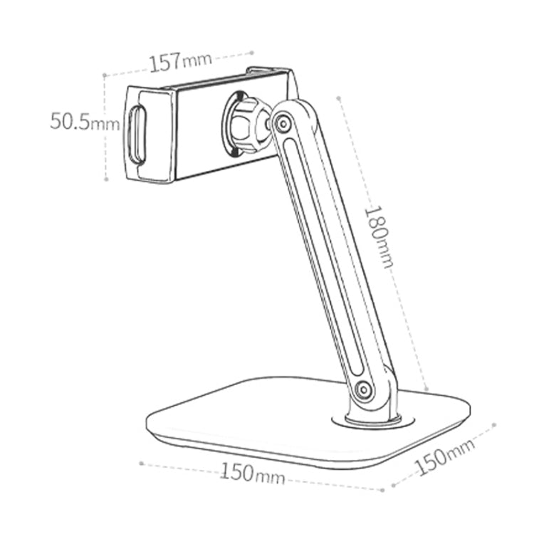 SSKY X28 Desktop Phone Tablet Stand Folding Bed Head Online Classes Convenient Support(Black)