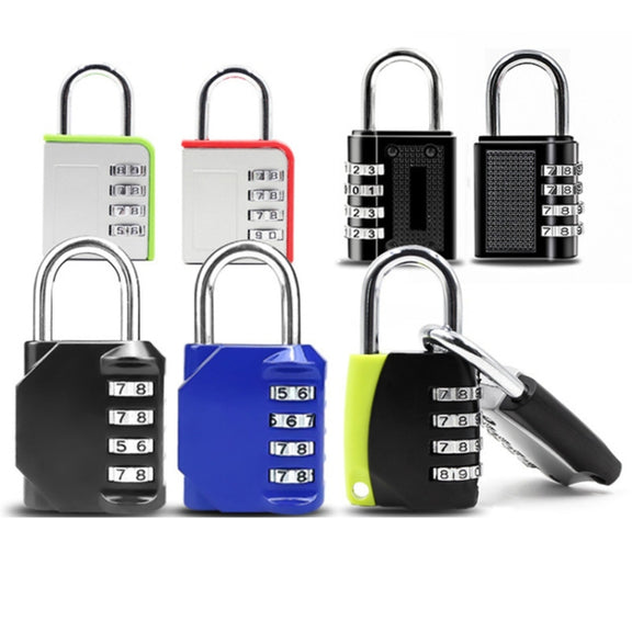 Four Digits Combination Lock Lluggage Gym Anti-theft Padlock, Style:8024