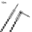 10m 1 Straight Head +1 Elbow Head 6.35mm Guitar Cable Oxygen-Free Copper Core TS Large Two-core Cable - free shipping - PMC TechLife - Order now!