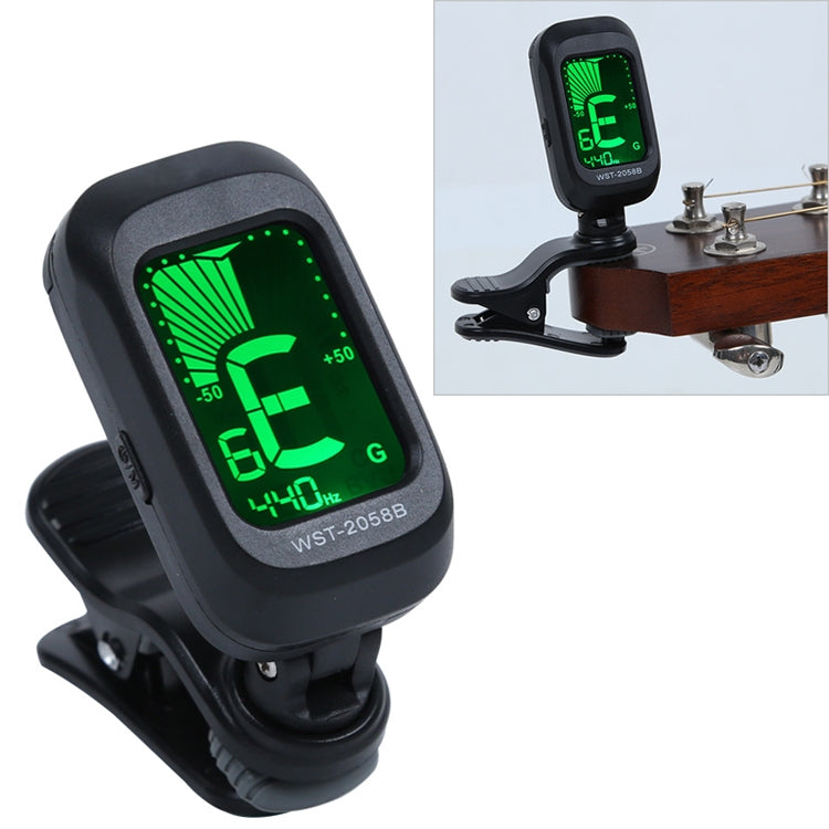 Little Angel WST-2058B Guitar Capo Electronic Tuner, Size:5��3.7��2.7cm(Black)