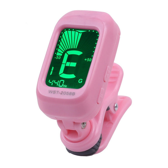 Little Angel WST-2058B Guitar Capo Electronic Tuner, Size:5��3.7��2.7cm(Pink)