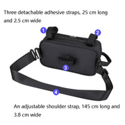Rhinowalk X21921 2.5L Bicycle Front Hanging Bag(Full Black)
