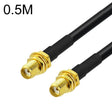 SMA Female To SMA Female RG58 Coaxial Adapter Cable, Cable Length:0.5m - Connectors by PMC TechLife | Online Shopping South Africa | PMC TechLife