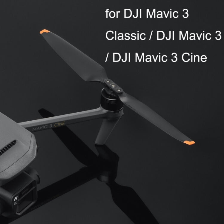 Original For DJI Mavic 3 Pro / 3 Classic / 3 / 3 Cine /  3 Pro Cine 1 Pair Noise Reduction Propeller(Black)