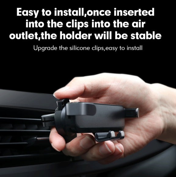 Car Air Conditioning Air Outlet Mobile Phone Holder(Black Upgrade Pro Metal)