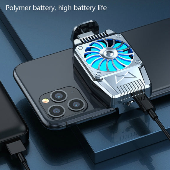 H15 Mobile Phone Radiator Semiconductor Rapid Cooling Portable Peripheral Cooling Mobile Phone Radiator Plug-in Models(Black)