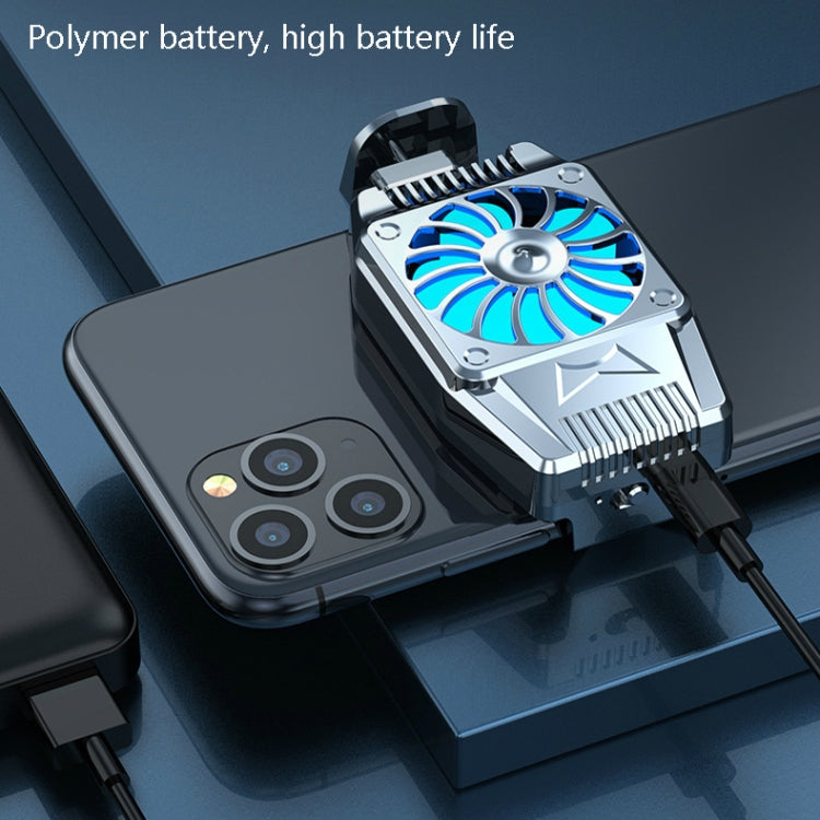 H15 Mobile Phone Radiator Semiconductor Rapid Cooling Portable Peripheral Cooling Mobile Phone Radiator Battery Models(Black)