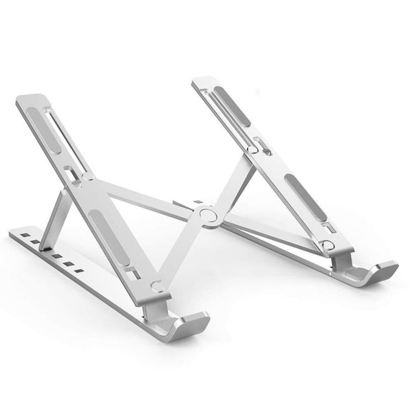 Aluminum Alloy Couch Notebook Mount Sofa Foldable Laptop Stand(Silver)