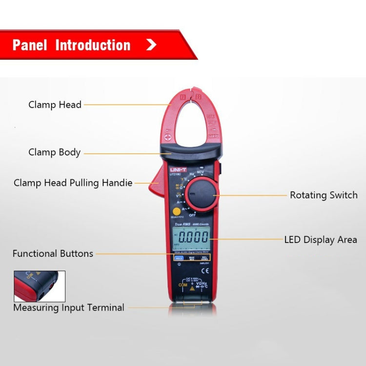 UNI-T UT216C 600A Digital Clamp Meter AC DC Voltage Detector