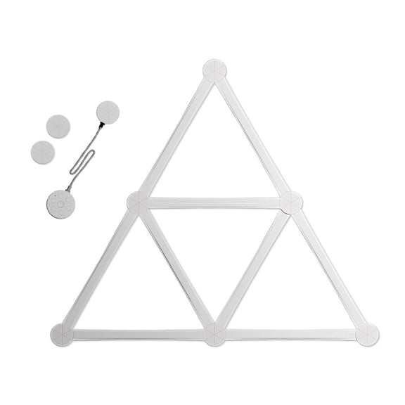 JSK-P22 Smart RGB Mosaic Light Rhythm Light Support Amazon Alexa / Google Assistant /DuerOS US Plug(White)