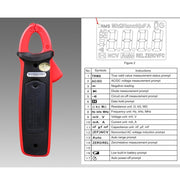 UNI-T UT210D 200A Digital Clamp Meter AC DC Voltage Detector