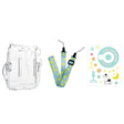For Fujifilm Instax Mini 11  5sets Storage Case + Shoulder Strap + Sticker 3 In 1 Set(Set 5) - free shipping - PMC TechLife - Order now!