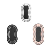 Metal Car Mobile Phone Folding Bracket Ring Buckle Paste Bracket,Style: Gourd(Black)