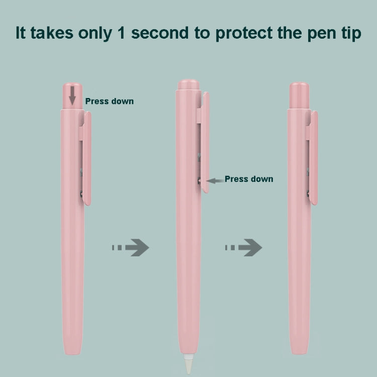Automatic Retractable Stylus Pen Case For Apple Pencil 2(Pink)