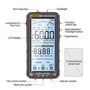 ANENG 681 LCD Digital Display Screen Smart Automatic Range Rechargeable Multimeter(Black)