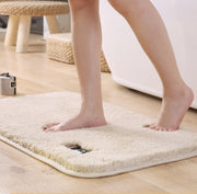 Bathroom Toilet Absorbent Bath Mat Carpet Bedroom Non-slip Foot Pad, Size:40x60cm(Dark Grey)