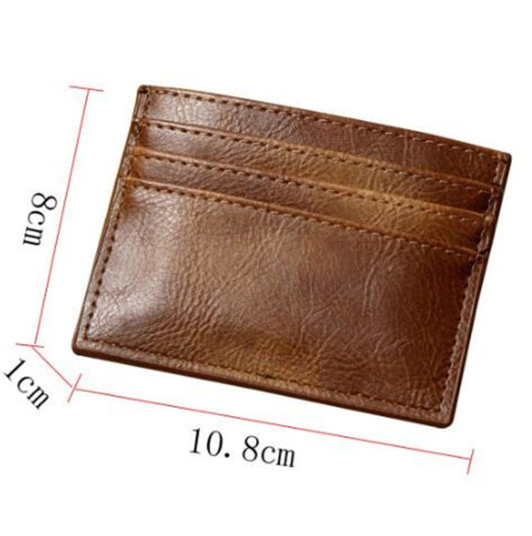 Men Card Holder Driver License Holster Multi Card Bank Card Holder(Dark Brown)