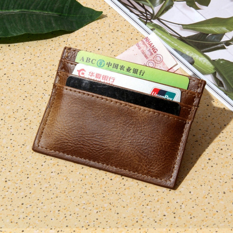 Men Card Holder Driver License Holster Multi Card Bank Card Holder(Dark Brown)