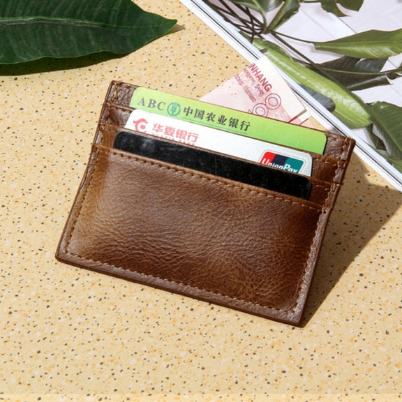 Men Card Holder Driver License Holster Multi Card Bank Card Holder(Dark Brown)