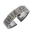 20mm Steel Bracelet Butterfly Buckle Five Beads Unisex Stainless Steel Solid Watch Strap, Color:Black - 20mm Bands by PMC TechLife | Online Shopping South Africa | PMC TechLife
