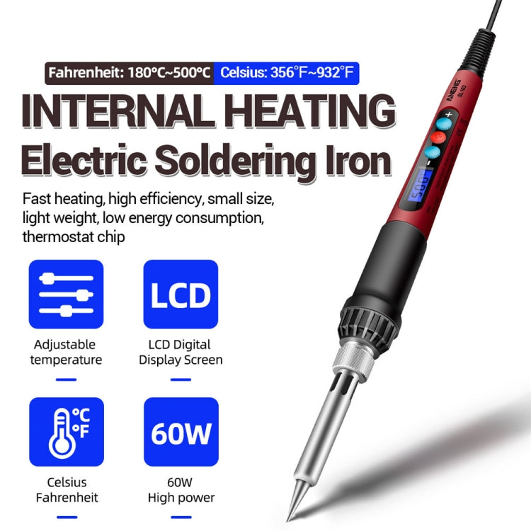 ANENG 60W Adjustable Temperature Electric Soldering Iron Welding Tool, US Plug(SL103)