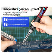 ANENG 60W Adjustable Temperature Electric Soldering Iron Welding Tool, US Plug(SL103)