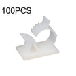 100 PCS Y-0810 Adjustable Self-Adhesive Wire Fixing Cable Organizer (White) - Cable Organizer by null | Online Shopping South Africa | PMC TechLife | Buy Now Pay Later Mobicred