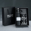 500ml 304 Stainless Steel Thermos Cup Portable Business Tea Cup,Spec: Gift Box Set(Black) - free shipping - PMC TechLife - Order now!