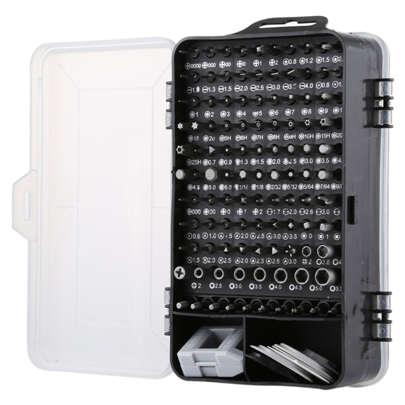 135 in 1 DIY Mobile Phone Disassembly Tool Clock Repair Multi-function Tool Screwdriver Set(Black Gray)