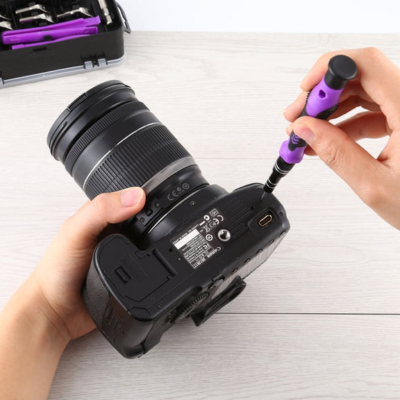 135 in 1 DIY Mobile Phone Disassembly Tool Clock Repair Multi-function Tool Screwdriver Set(Black Gray)