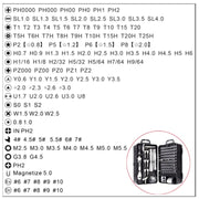 135 in 1 DIY Mobile Phone Disassembly Tool Clock Repair Multi-function Tool Screwdriver Set(Black Red)