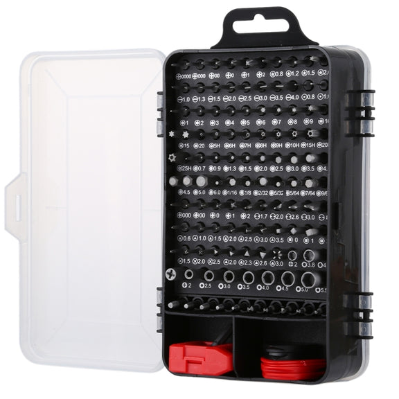 135 in 1 DIY Mobile Phone Disassembly Tool Clock Repair Multi-function Tool Screwdriver Set(Black Red)