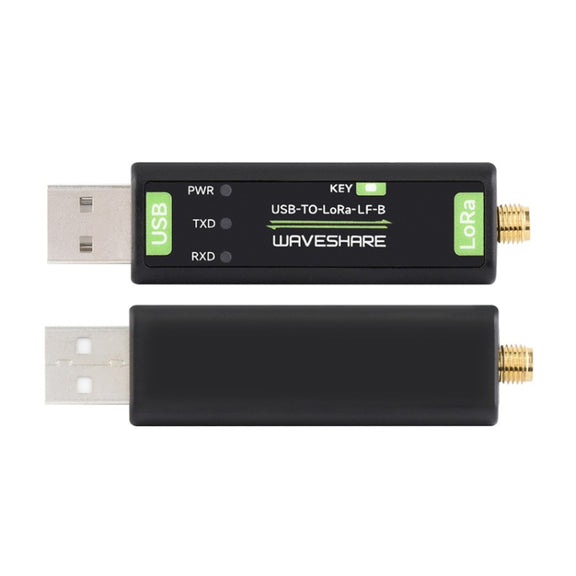 2pcs Waveshare 24516  USB To LoRa Data Transfer Module Based On SX1262 HF Version Using XTAL Crystal Oscillator