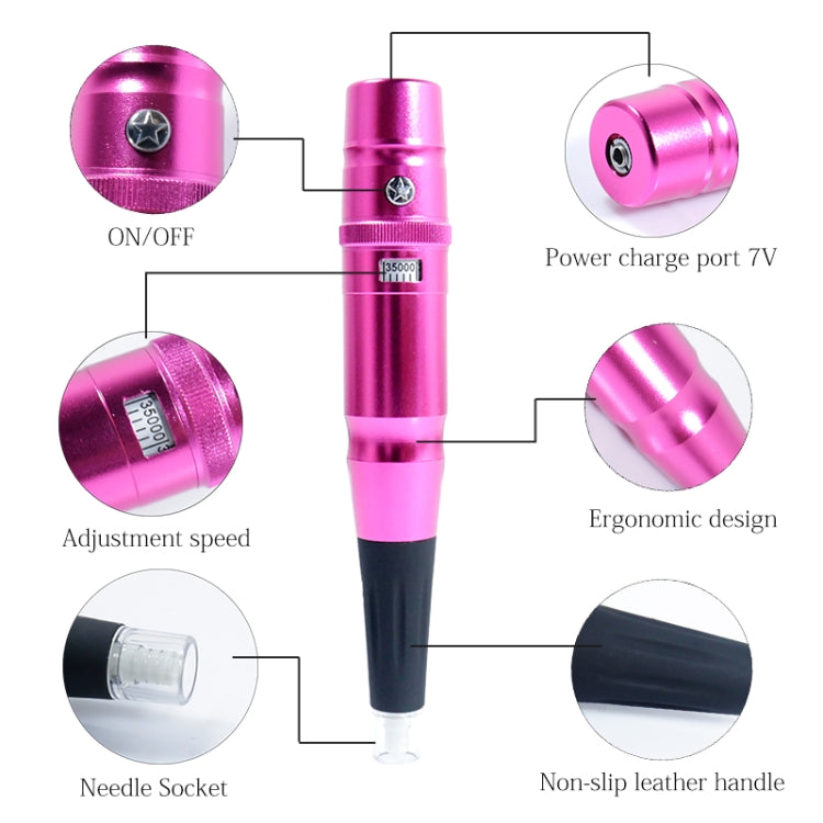Semi-Permanent Tattoo Pen Apprentice Bleaching Lip Tattoo Eyebrow Instrument(Silver)