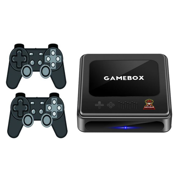 GD10 64G Built-In 30000+ Games Dual System Set-Top Box 3D Home 4K HD  TV Game Console Box US Plug(Black)