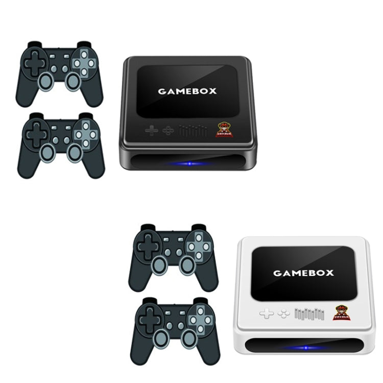 GD10 64G Built-In 30000+ Games Dual System Set-Top Box 3D Home 4K HD  TV Game Console Box US Plug(White)