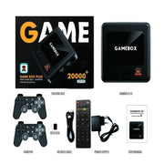 GD10 64G Built-In 30000+ Games Dual System Set-Top Box 3D Home 4K HD  TV Game Console Box US Plug(White)