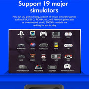 GD10 64G Built-In 30000+ Games Dual System Set-Top Box 3D Home 4K HD  TV Game Console Box US Plug(White)