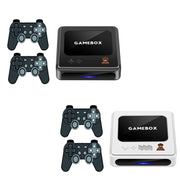 GD10 256G Built-In 60000+ Games Dual System Set-Top Box 3D Home 4K HD  TV Game Console Box US Plug(White)