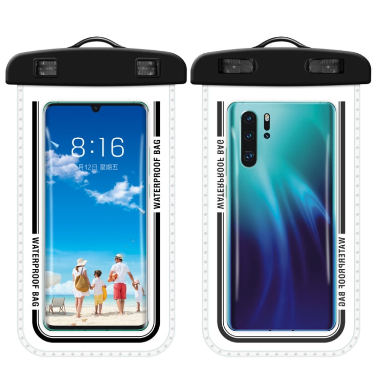 2 PCS Transparent Water-resistant Cell Phone Case Swimming Cell Phone Bag Macaron Red