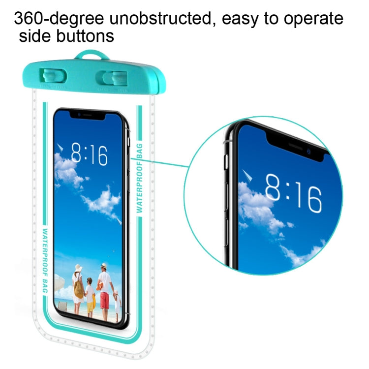 2 PCS Transparent Water-resistant Cell Phone Case Swimming Cell Phone Bag Macaron Red