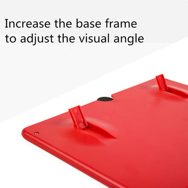 Pull-out Mobile Phone Screen Magnifier 3D Video Desktop Mobile Phone Holder, Size:12 inch(Red)