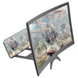 L6 12 inch Curved Screen Mobile Phone Screen Magnifier 3D High-definition Screen Magnifier Multifunctional Lazy Bracket - Screen Magnifier by PMC TechLife | Online Shopping South Africa | PMC TechLife