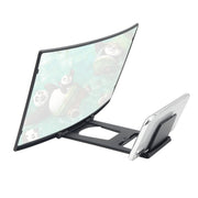 L6 12 inch Curved Screen Mobile Phone Screen Magnifier 3D High-definition Screen Magnifier Multifunctional Lazy Bracket