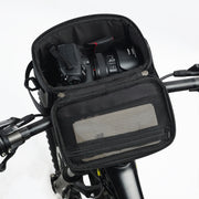 Rhinowalk Bicycle Front Handle Bag Camera Bag Water-resistant 7.5 inch Large Touch Screen Navigation Mobile Phone Bag Bicycle Bag(Dark Gray)