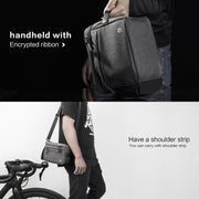 Rhinowalk Bicycle Front Handle Bag Camera Bag Water-resistant 7.5 inch Large Touch Screen Navigation Mobile Phone Bag Bicycle Bag(Dark Gray)